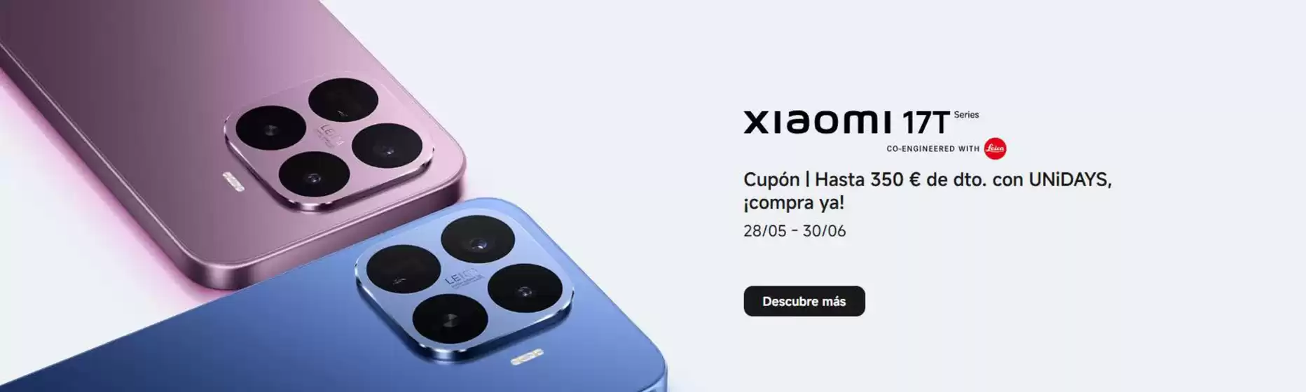 Catálogo Xiaomi | Promociones | 2026-05-29T00:00:00.000Z - 2026-06-30T00:00:00.000Z