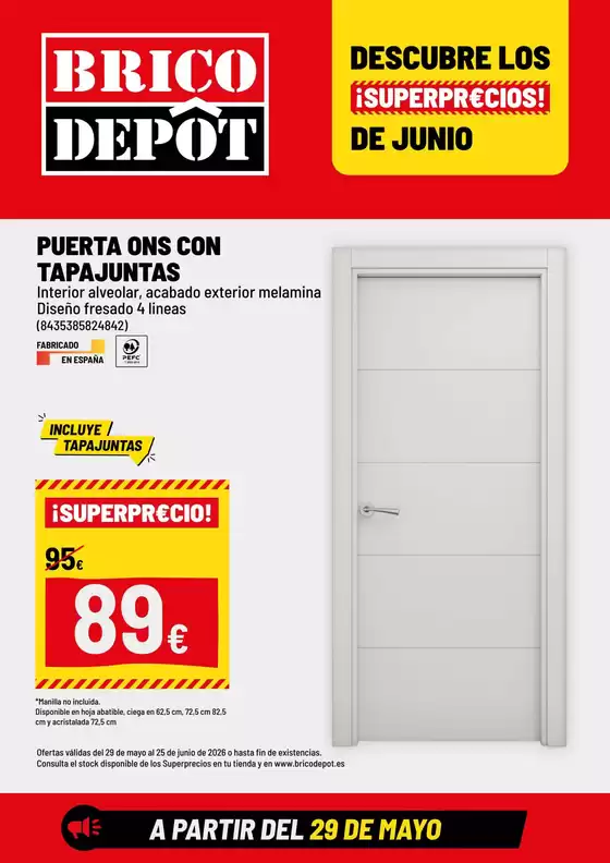 Catálogo Brico Depôt | Descubre Los ¡Superprecios! De Junio | 2026-05-29T00:00:00.000Z - 2026-06-25T00:00:00.000Z