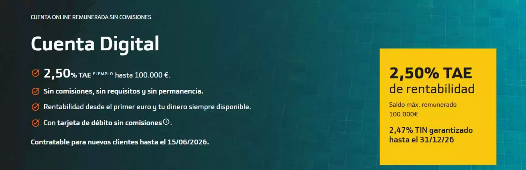 Catálogo Bankinter en Riello | Cuenta digital | 2026-06-01T00:00:00.000Z - 2026-06-15T00:00:00.000Z