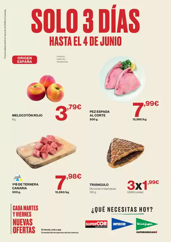 Catálogo Hipercor | Solo 3 Días | 2026-06-02T00:00:00.000Z - 2026-06-14T00:00:00.000Z