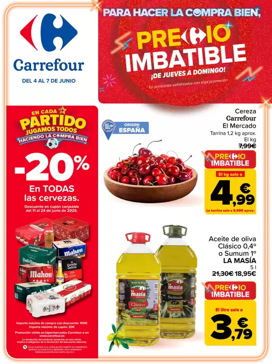 Catálogo Carrefour en Cervera del Maestre | PRECIO IMBATIBLE | 2026-06-04T00:00:00.000Z - 2026-06-07T00:00:00.000Z