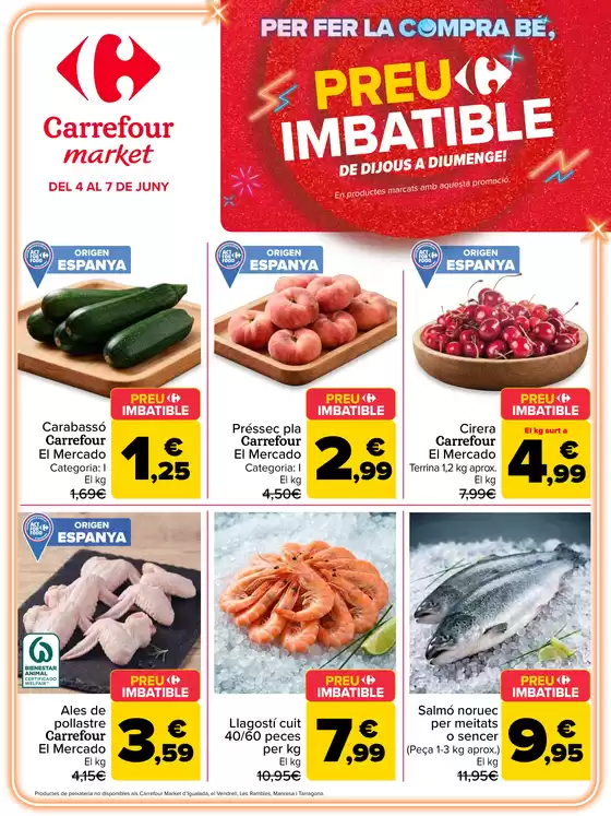 Catálogo Carrefour Market en O Barco | Preu Imbatible | 2026-06-04T00:00:00.000Z - 2026-06-07T00:00:00.000Z
