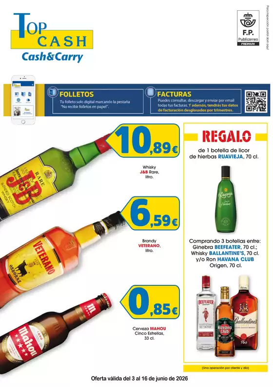 Catálogo Top Cash en Loranca de Tajuña | Oferta válida del 3 al 16 de junio de 2026 | 2026-06-03T00:00:00.000Z - 2026-06-16T00:00:00.000Z