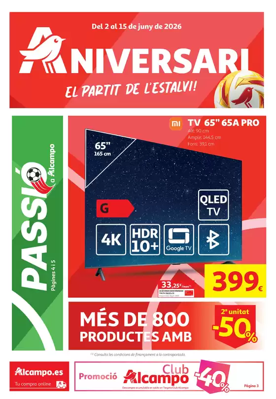 Catálogo Alcampo en Manresa | Del 2 al 15 de juny de 2026 | 2026-06-02T00:00:00.000Z - 2026-06-15T00:00:00.000Z
