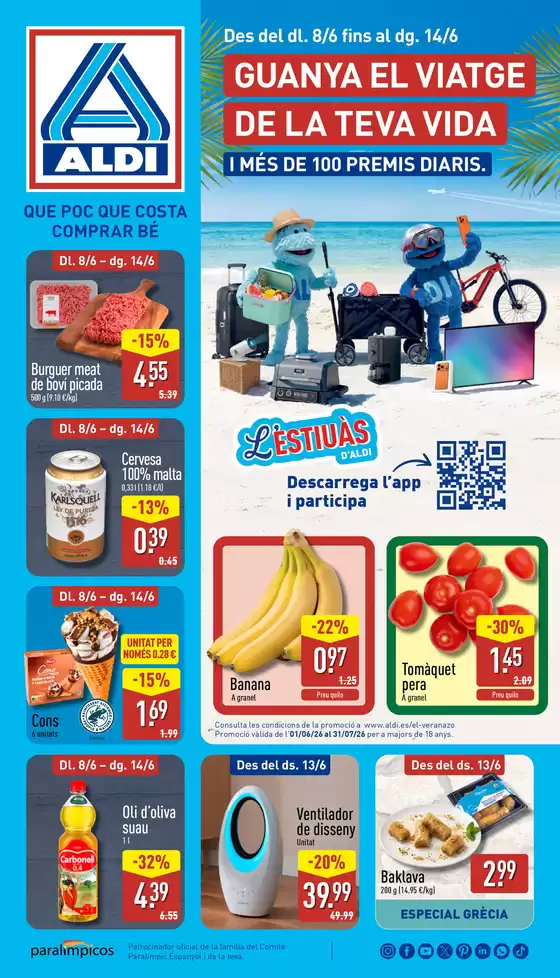 Catálogo ALDI en La Roca | ¡Qué poco cuesta comprar bien! | 2026-06-08T00:00:00.000Z - 2026-06-14T00:00:00.000Z