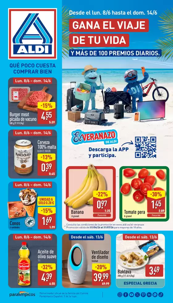 Catálogo ALDI en Costitx | ¡Qué poco cuesta comprar bien! | 2026-06-08T00:00:00.000Z - 2026-06-14T00:00:00.000Z