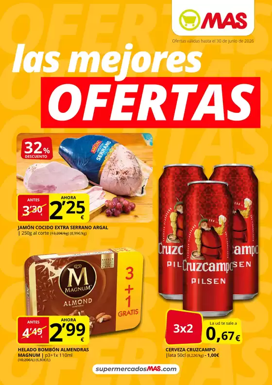 Catálogo Supermercados MAS en Ribeira de Piquín | Las mejores ofertas | 2026-06-04T00:00:00.000Z - 2026-06-30T00:00:00.000Z