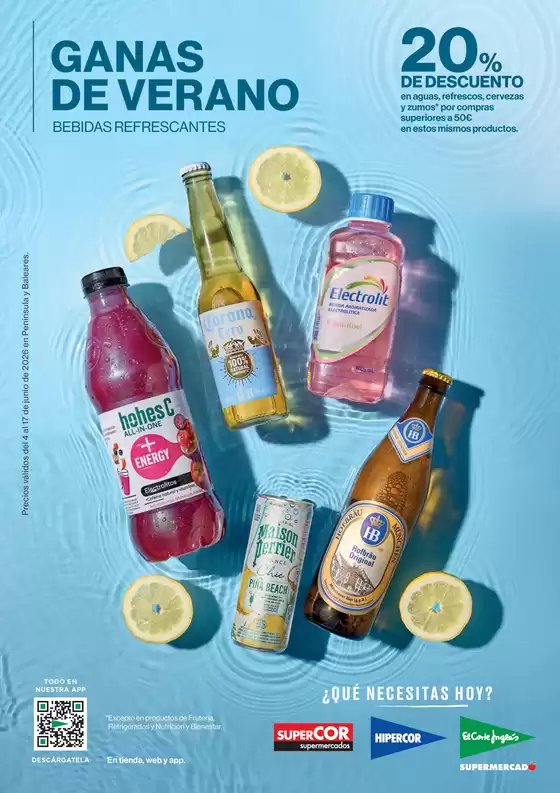 Catálogo Hipercor | Bebidas Refrescantes | 2026-06-04T00:00:00.000Z - 2026-06-17T00:00:00.000Z