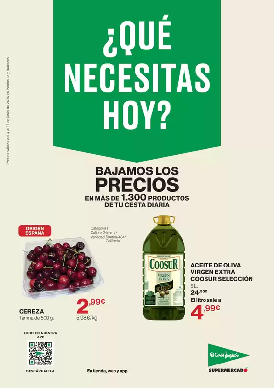 Catálogo El Corte Inglés | Qué necesitas hoy | 2026-06-04T00:00:00.000Z - 2026-06-17T00:00:00.000Z