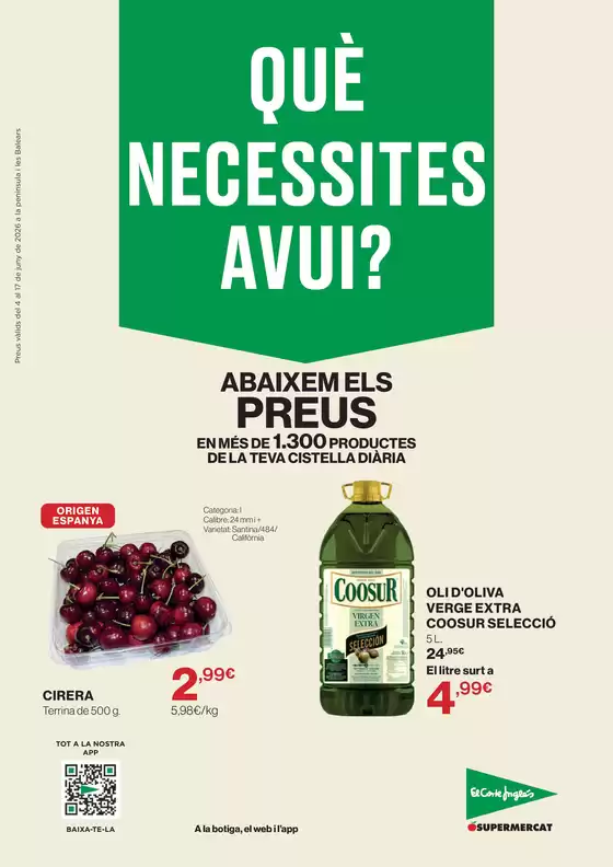 Catálogo El Corte Inglés en Beluso | Què Necessites Avui? | 2026-06-04T00:00:00.000Z - 2026-06-17T00:00:00.000Z