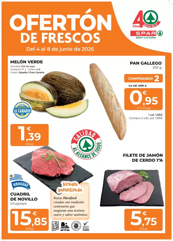 Catálogo SPAR Gran Canaria | Ofertón De Frescos | 2026-06-04T00:00:00.000Z - 2026-06-08T00:00:00.000Z