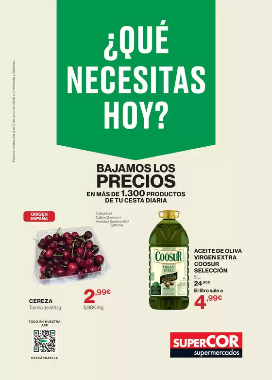 Catálogo Supercor | Qué necesitas hoy | 2026-06-04T00:00:00.000Z - 2026-06-17T00:00:00.000Z
