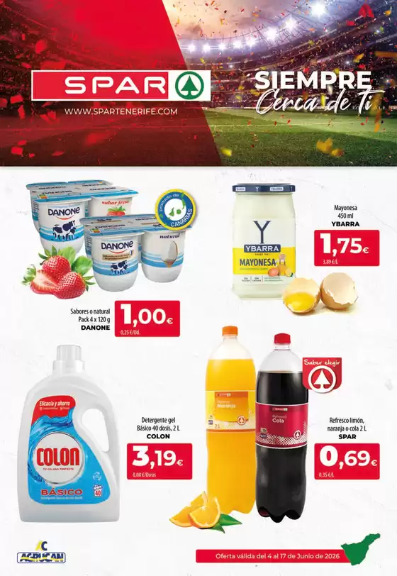 Catálogo Spar Tenerife | Oferta válida del 4 al 17 de Junio de 2026 | 2026-06-04T00:00:00.000Z - 2026-06-17T00:00:00.000Z