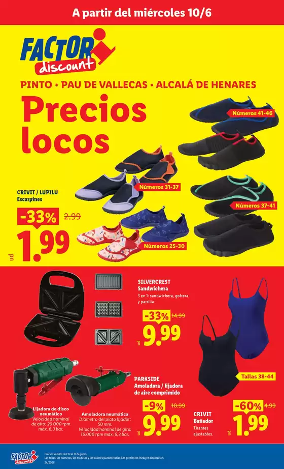 Catálogo FACTORI discount en Benavites | Factori discount - Ofertas válidas del 10/06 al 15/06 | 2026-06-10T00:00:00.000Z - 2026-06-15T00:00:00.000Z
