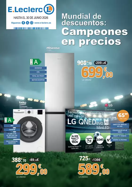 Catálogo E.Leclerc | Mundial de descuentos: Campeones en precios | 2026-06-04T00:00:00.000Z - 2026-06-30T00:00:00.000Z