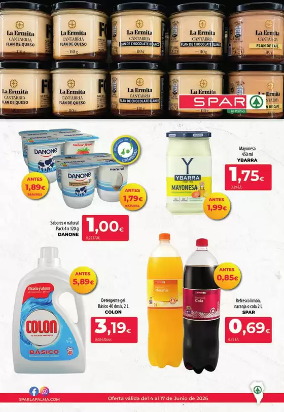 Catálogo Spar La Palma | Oferta válida del 4 al 17 de Junio de 2026 | 2026-06-05T00:00:00.000Z - 2026-06-17T00:00:00.000Z
