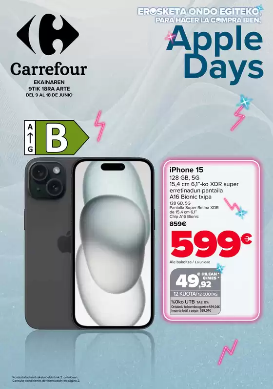 Catálogo Carrefour en Arakaldo | TECNOLOGIA | 2026-06-09T00:00:00.000Z - 2026-06-18T00:00:00.000Z