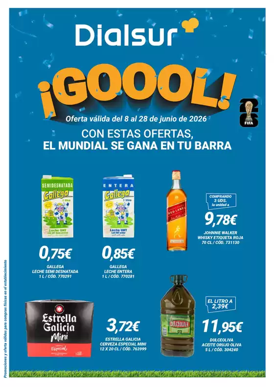 Catálogo Dialsur Cash & Carry en Amoeiro | Con Estas Ofertas, El Mundial Se Gana En Tu Barra | 2026-06-08T00:00:00.000Z - 2026-06-28T00:00:00.000Z