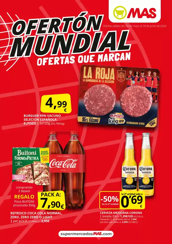 Catálogo Supermercados MAS en Amoeiro | Ofertón Mundial | 2026-05-29T00:00:00.000Z - 2026-06-30T00:00:00.000Z