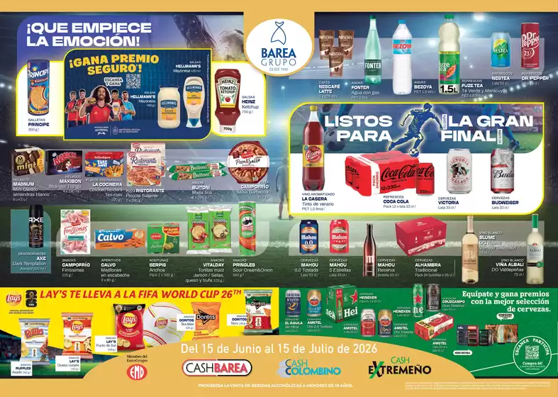 Catálogo Cash Barea | Ofertas Mundial 2026 | 2026-06-15T00:00:00.000Z - 2026-07-15T00:00:00.000Z