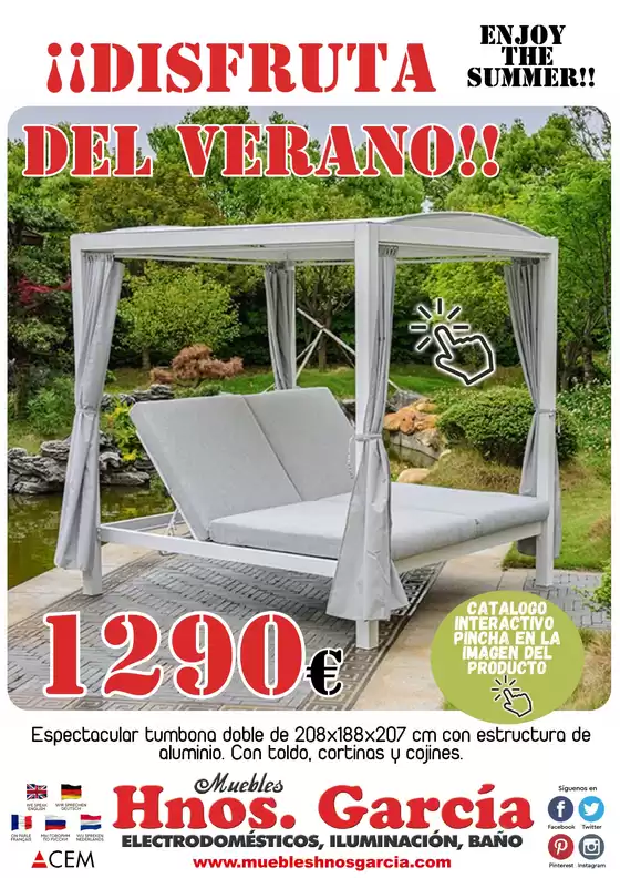Catálogo Muebles Hnos. García | ¡¡Disfruta Del Verano!! | 2026-06-09T00:00:00.000Z - 2026-08-31T00:00:00.000Z