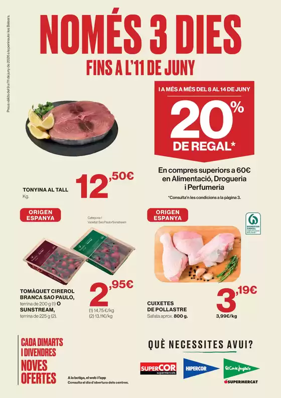 Catálogo Hipercor | Només 3 Dies | 2026-06-09T00:00:00.000Z - 2026-06-14T00:00:00.000Z