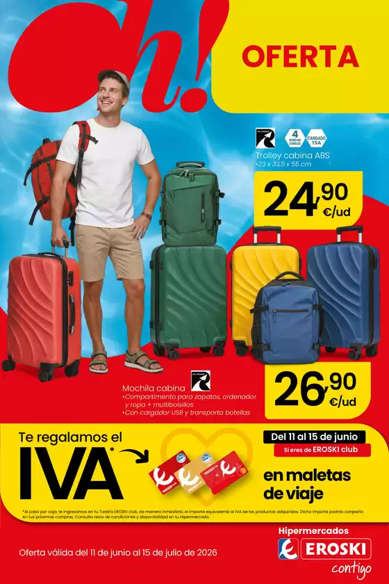 Catálogo Eroski en Ampuero | Oh! OFERTA | 2026-06-11T00:00:00.000Z - 2026-07-15T00:00:00.000Z