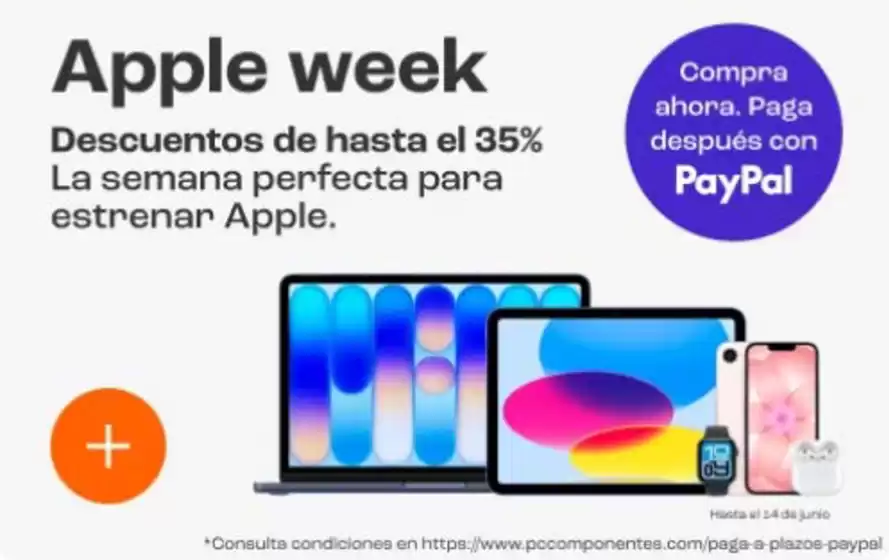 Catálogo PC Componentes en Vilagarcía de Arousa | Apple Week | 2026-06-09T00:00:00.000Z - 2026-06-14T00:00:00.000Z