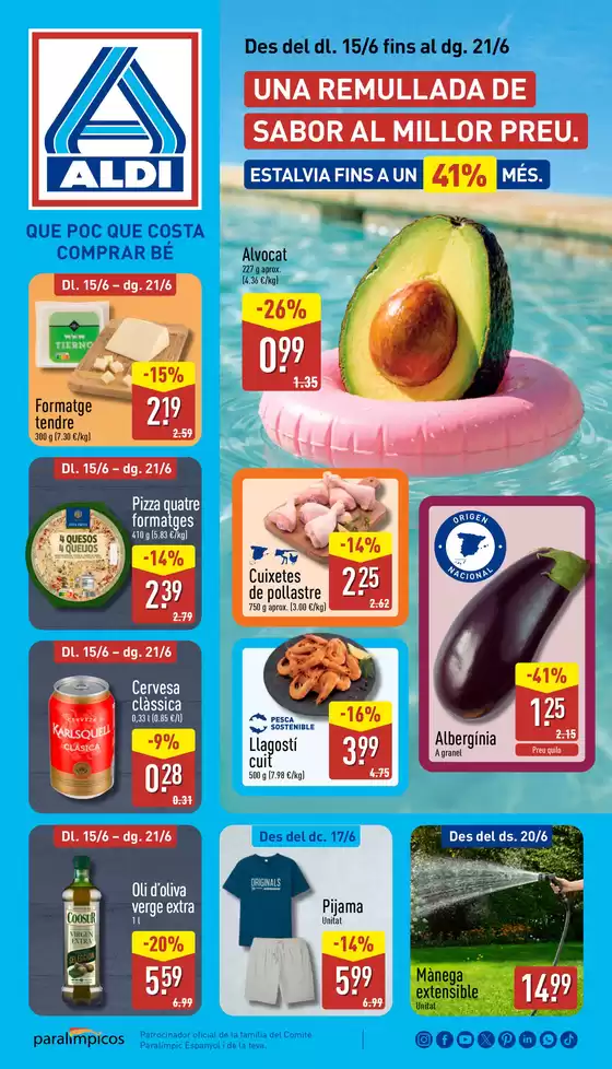 Catálogo ALDI en Pira | Qué poco cuesta comprar bien | 2026-06-15T00:00:00.000Z - 2026-06-21T00:00:00.000Z