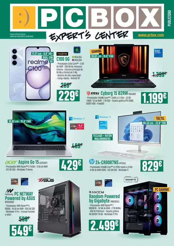 Catálogo PCBox en Corcos | Válido del 01/06/2026 del 30/06/2026 | 2026-06-10T00:00:00.000Z - 2026-06-30T00:00:00.000Z