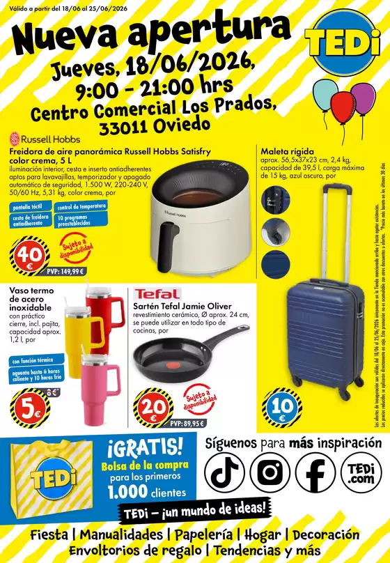 Catálogo TEDi en Rociana del Condado | Tedi Catálogo hasta 20.06.2026 | 2026-06-14T00:00:00.000Z - 2026-06-20T00:00:00.000Z