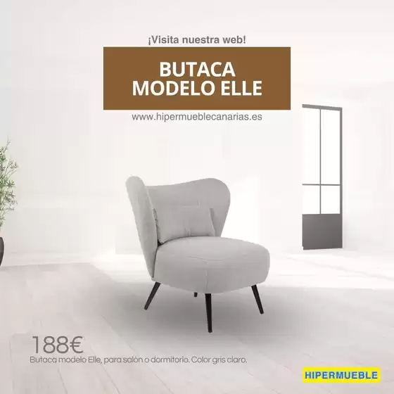 Catálogo HiperMueble Canarias | Butaca Modelo Elle | 2026-06-12T00:00:00.000Z - 2026-06-25T00:00:00.000Z