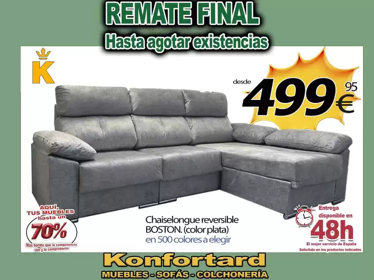 Catálogo Konfortard | Remate Final | 2026-06-15T00:00:00.000Z - 2026-06-30T00:00:00.000Z