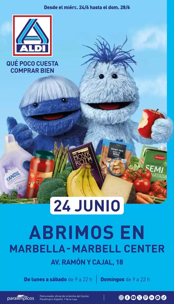 Catálogo ALDI | Abrimos! | 2026-06-24T00:00:00.000Z - 2026-06-28T00:00:00.000Z