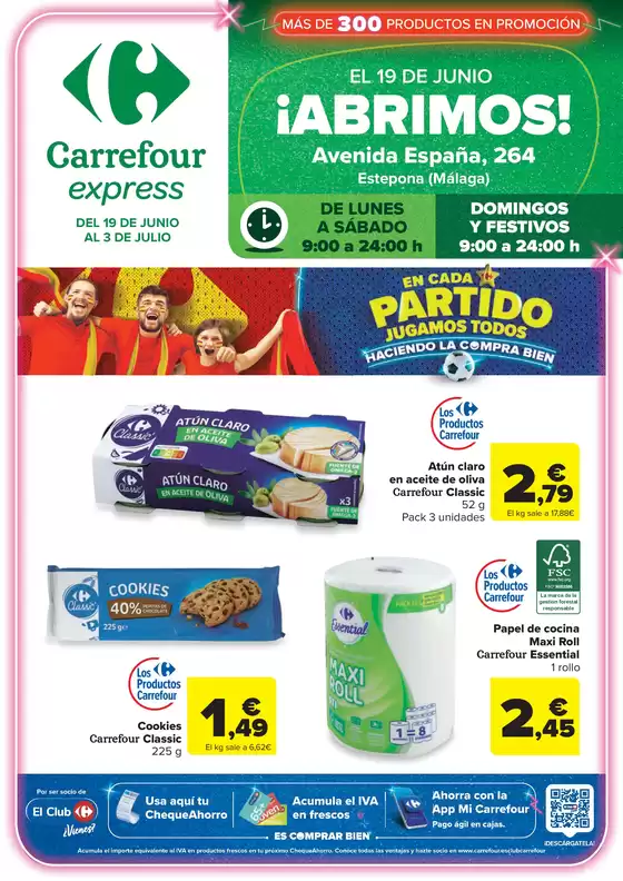 Catálogo Carrefour Express en Guadiaro | Abrimos! | 2026-06-19T00:00:00.000Z - 2026-07-03T00:00:00.000Z