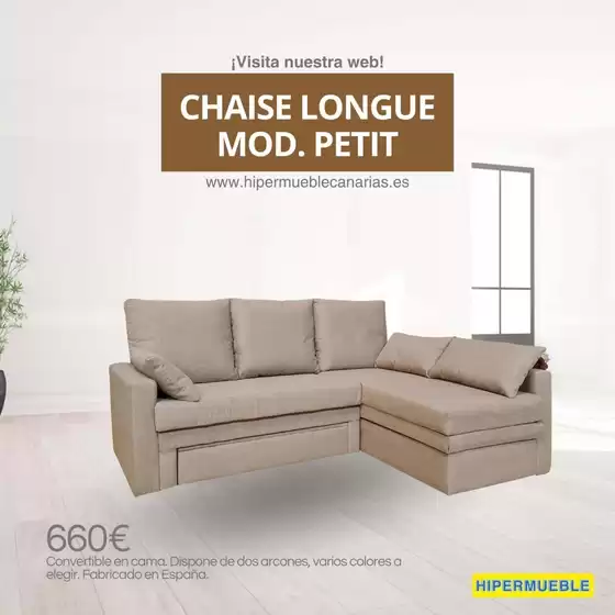 Catálogo HiperMueble Canarias | Chaise Longue Mod. Petit | 2026-06-15T00:00:00.000Z - 2026-06-28T00:00:00.000Z