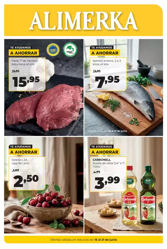 Catálogo Alimerka | Semanal del 15 al 21 de junio Asturias | 2026-06-15T00:00:00.000Z - 2026-06-21T00:00:00.000Z