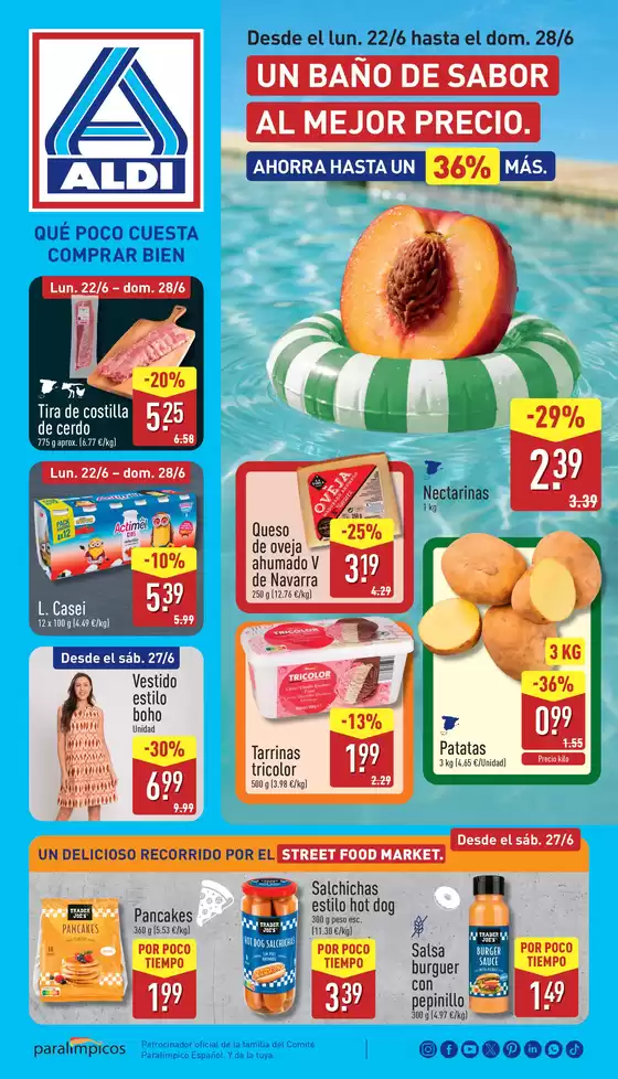 Catálogo ALDI en Villares | ¡Qué poco cuesta comprar bien! | 2026-06-22T00:00:00.000Z - 2026-06-28T00:00:00.000Z