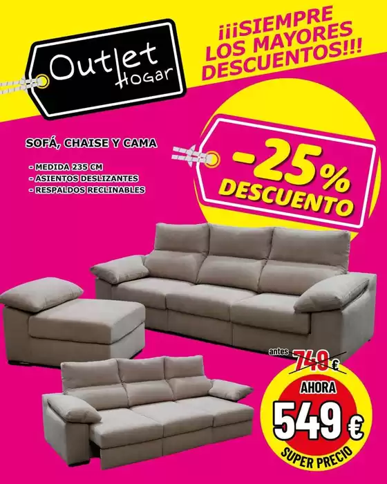 Catálogo Outlet Hogar | Ofertas | 2026-06-18T00:00:00.000Z - 2026-07-01T00:00:00.000Z