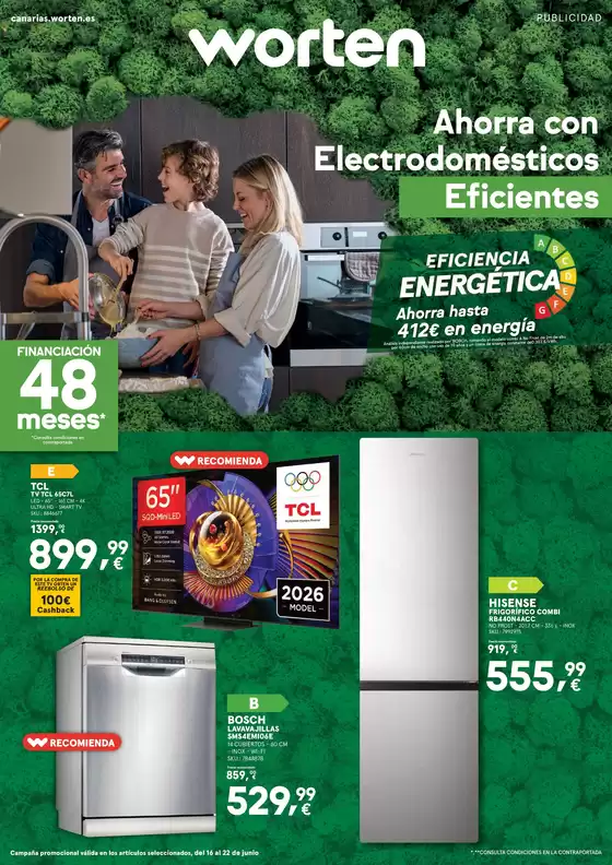 Catálogo Worten | Ahorra con Electrodomésticos Eficientes | 2026-06-16T00:00:00.000Z - 2026-06-22T00:00:00.000Z
