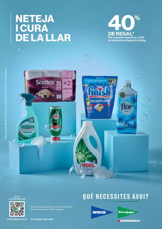 Catálogo Hipercor en Sauzal | Neteja I Cura De La Llar | 2026-06-18T00:00:00.000Z - 2026-06-30T00:00:00.000Z