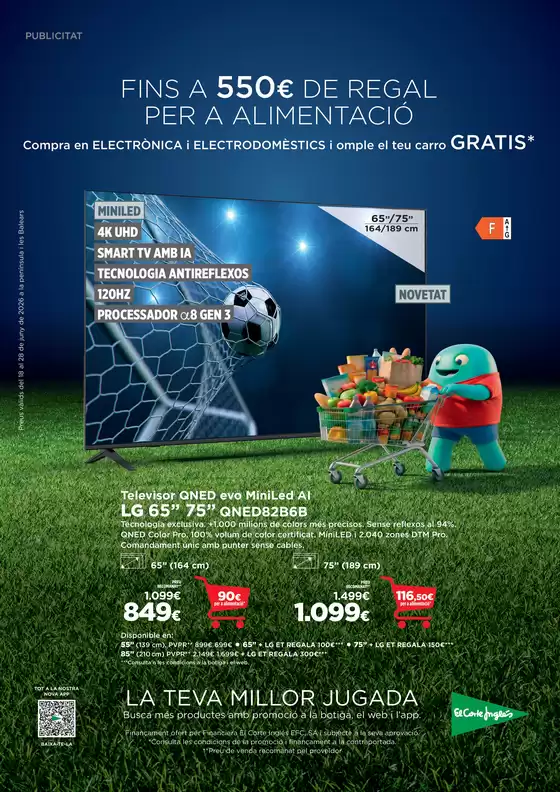 Catálogo El Corte Inglés | Fins A 550€ De Regal Per A Alimentació | 2026-06-18T00:00:00.000Z - 2026-06-28T00:00:00.000Z