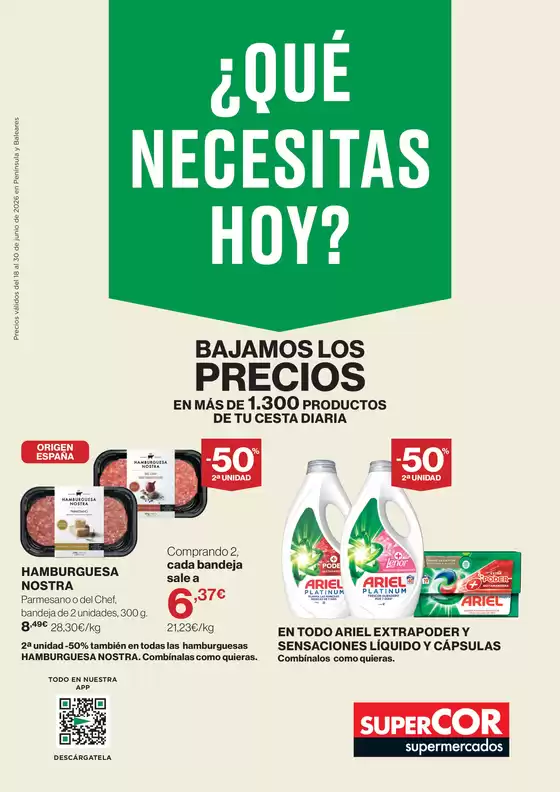 Catálogo Supercor en Villatorres | Qué necesitas hoy | 2026-06-18T00:00:00.000Z - 2026-06-30T00:00:00.000Z