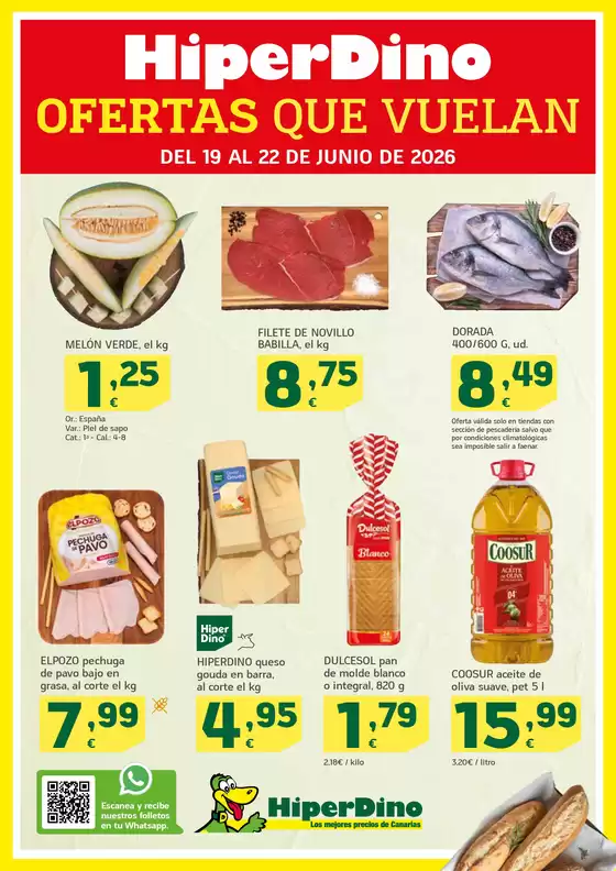 Catálogo HiperDino | Ofertas que vuelan desde el 19 de junio | 2026-06-19T00:00:00.000Z - 2026-06-22T00:00:00.000Z