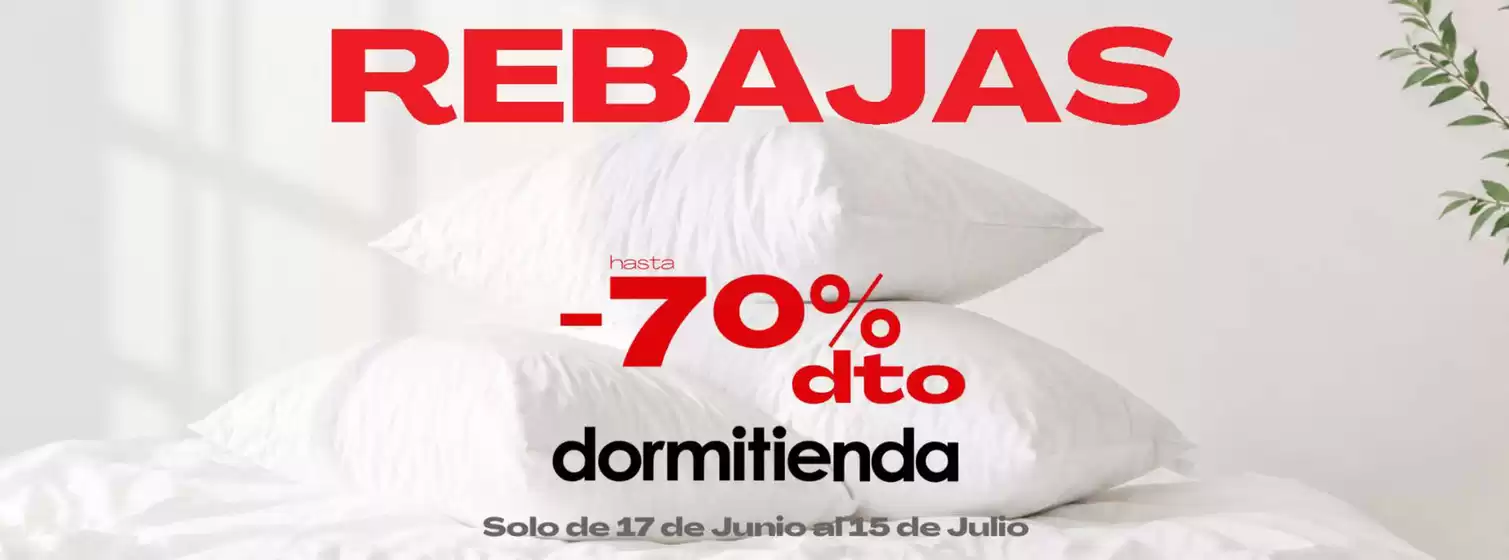 Catálogo Dormitienda | Rebajas | 2026-06-18T00:00:00.000Z - 2026-07-15T00:00:00.000Z