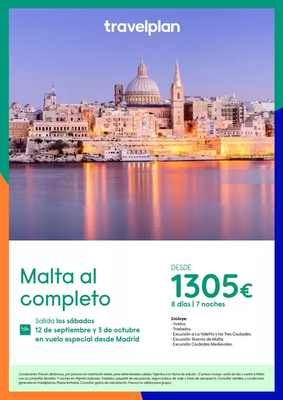 Catálogo Travelplan en Frómista | Malta al completo | 2026-06-19T00:00:00.000Z - 2026-10-03T00:00:00.000Z