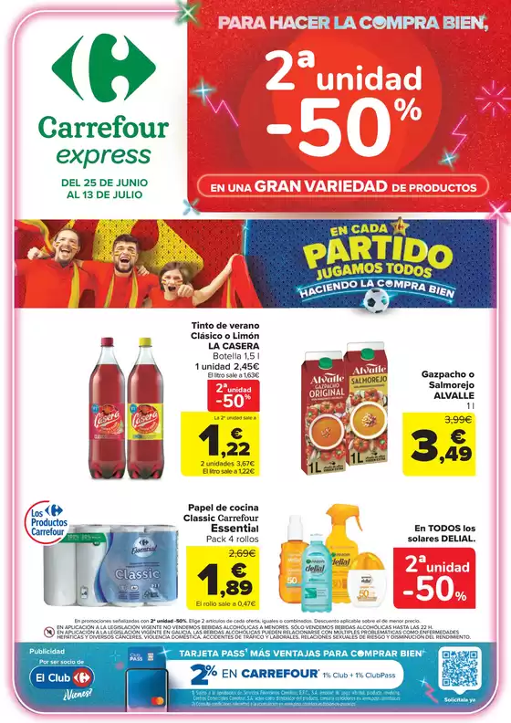 Catálogo Carrefour Express | 2a unidad -50% | 2026-06-25T00:00:00.000Z - 2026-07-13T00:00:00.000Z