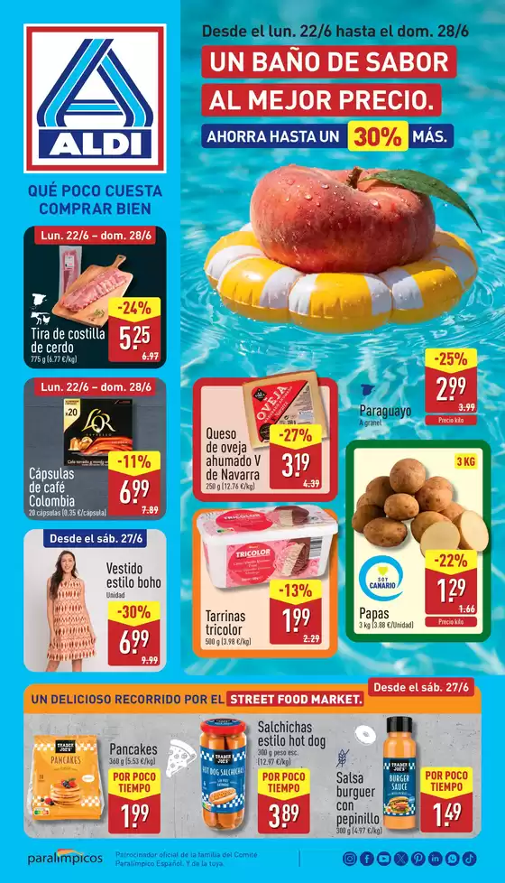 Catálogo ALDI en Playa Honda | Un baño de sabor al mejor precio | 2026-06-24T00:00:00.000Z - 2026-06-28T00:00:00.000Z