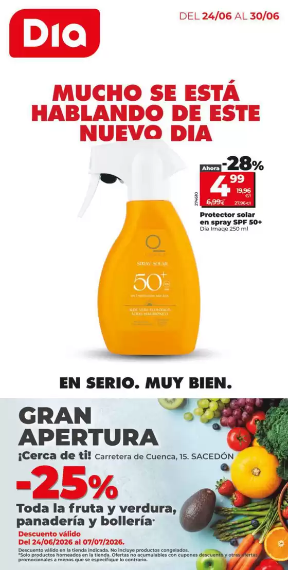 Catálogo Dia en Fuentelviejo | Gran apertura Dia del 24/06 al 30/06 | 2026-06-24T00:00:00.000Z - 2026-06-30T00:00:00.000Z