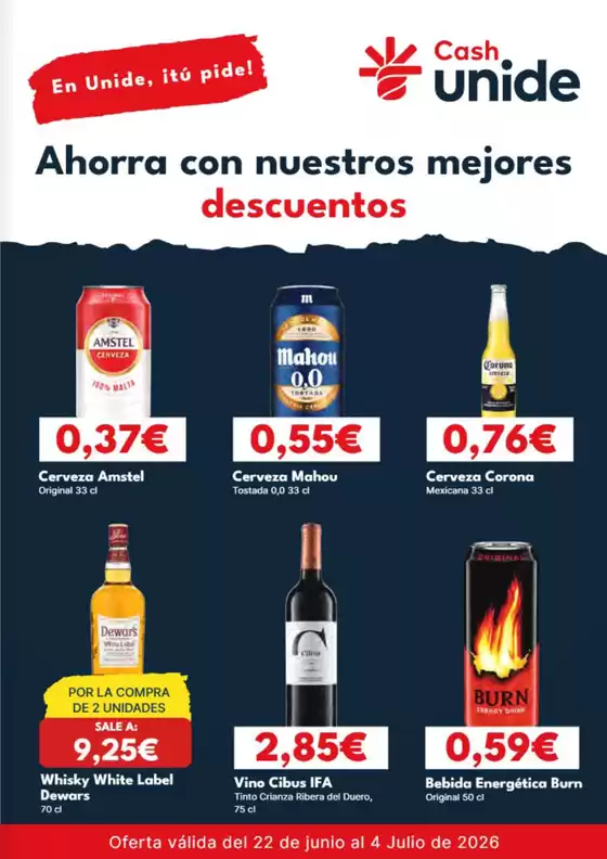 Catálogo Cash Unide en Barraco | Ahorra con nuestros mejores descuentos | 2026-06-22T00:00:00.000Z - 2026-07-04T00:00:00.000Z